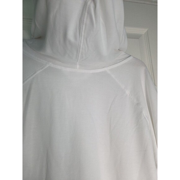 Indiana University Women White Hoodie Pullover Criss Cross Neckline Pockets Sz L - Picture 9 of 12